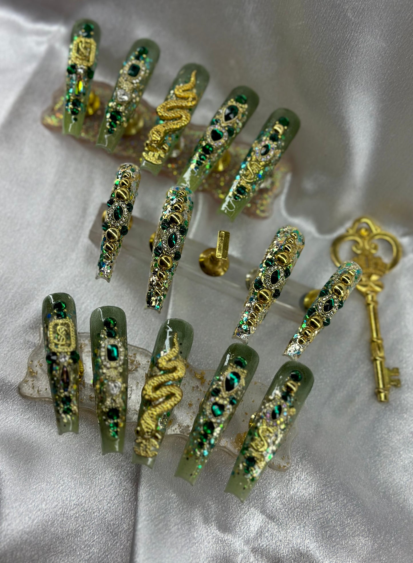 Custom handmade acrylic press on nails