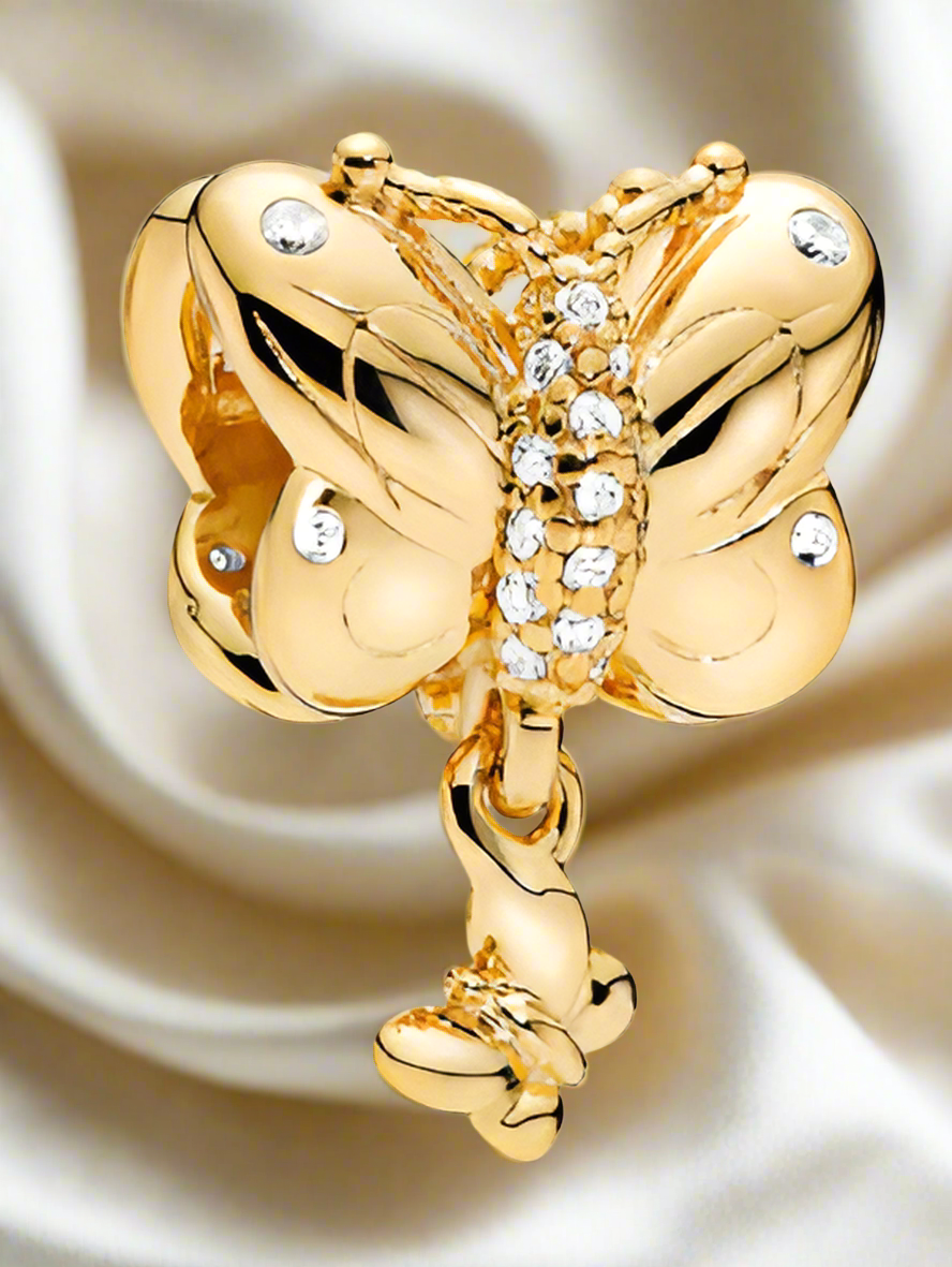 Gold Butterfly Charm