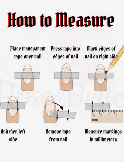 How to measure for press on nails at home
