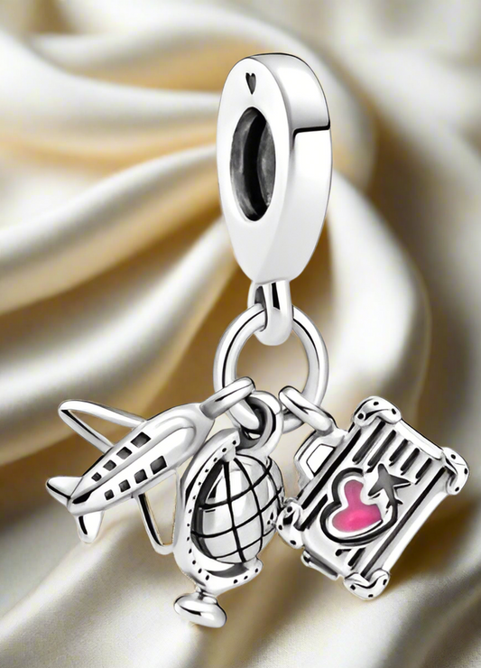 Silver Catching Flights Charm