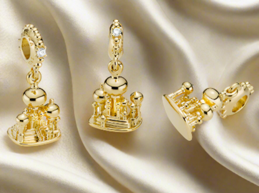 Gold Aladdin Castle Dangle Charm