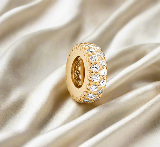 Gold Sparkling Spacer Charm