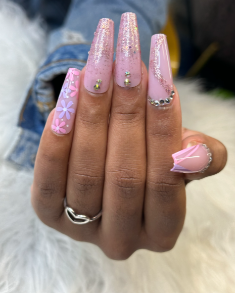Lady Glitter Flowers