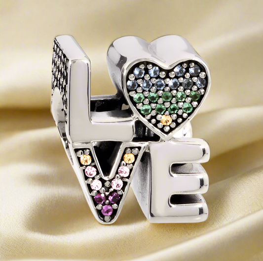 Silver Love Charm