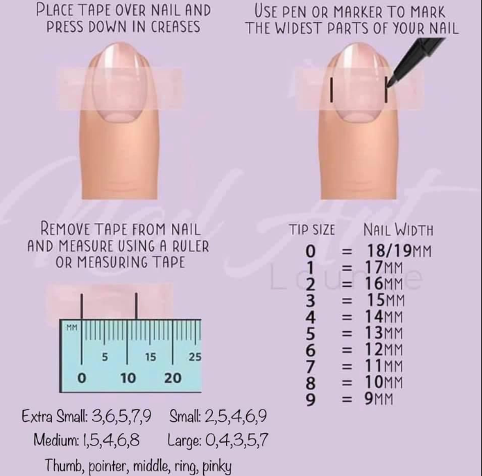How to measure for press on nails at home