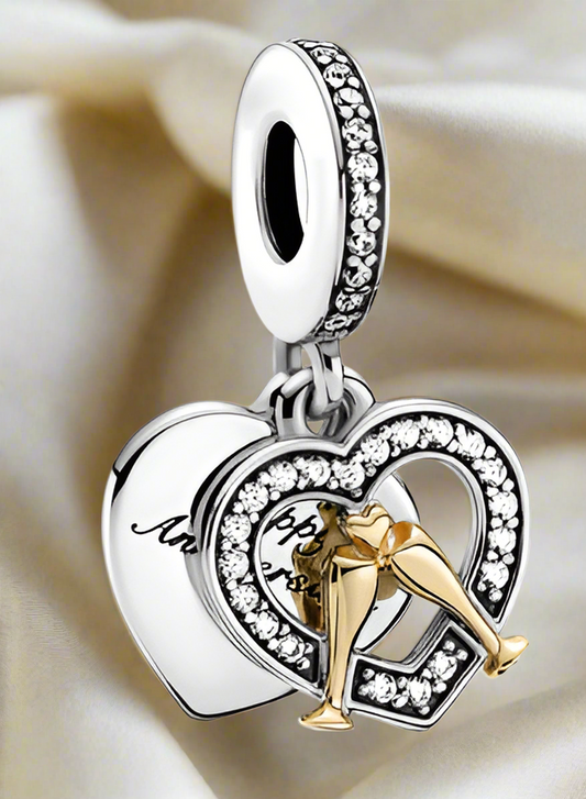 Two-tone Anniversary Charm