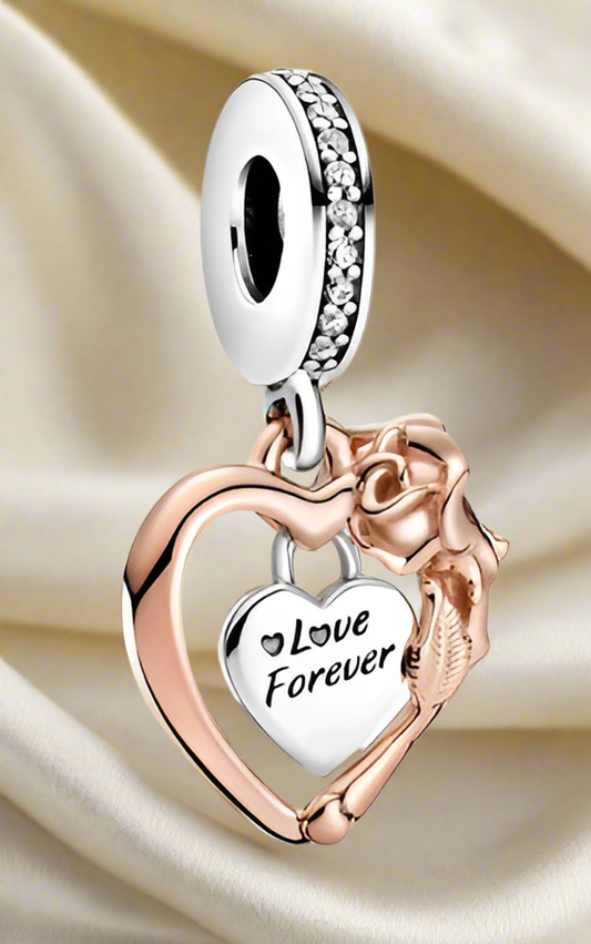 Two-tone Love Forever Charm