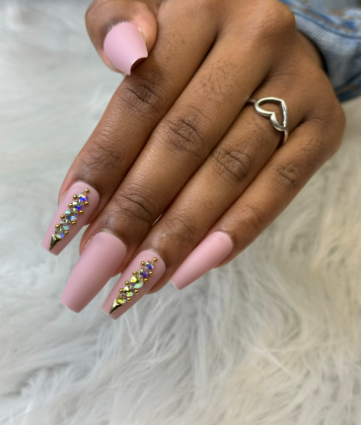 Blush Pink with Bling