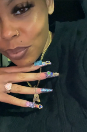 Luxury Handmade Freestyle Acrylic Press-On Nails | 10-Piece Set