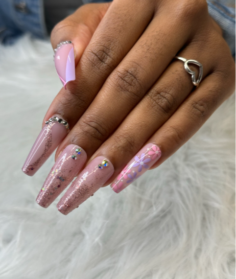 Lady Glitter Flowers