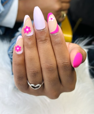 Pink Flowers with a Hint of Gold