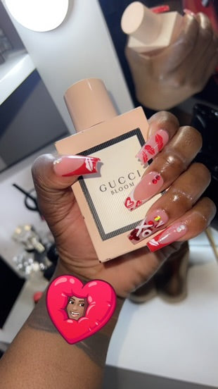 Luxury Festive Handmade Custom Acrylic Press-On Nails | 10-Piece Seasonal Set
